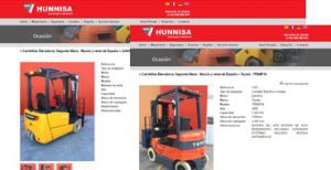 Hunnisa, carretillas de segunda mano